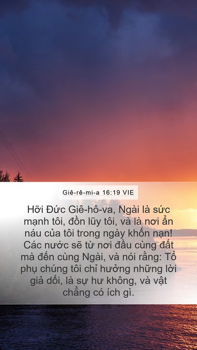 Giê-rê-mi-a 16:19 VIE Bible Verse Image