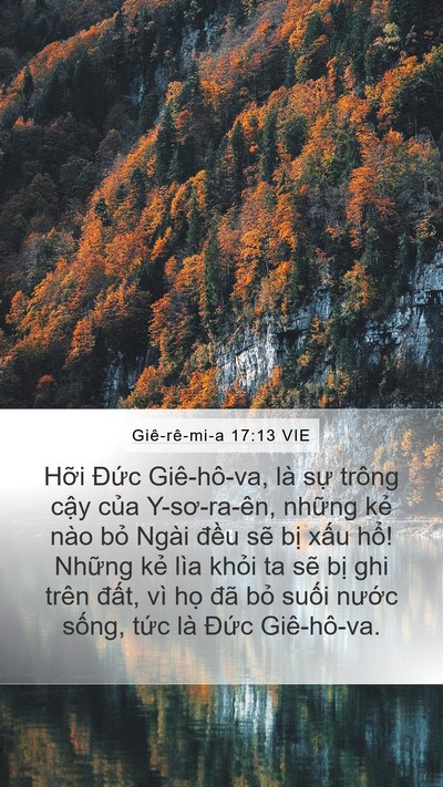 Giê-rê-mi-a 17:13 VIE Bible Verse Image