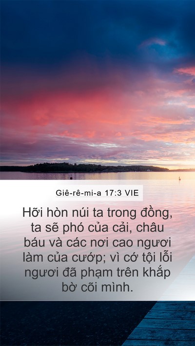 Giê-rê-mi-a 17:3 VIE Bible Verse Image
