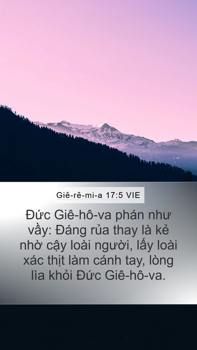 Giê-rê-mi-a 17:5 VIE Bible Verse Image
