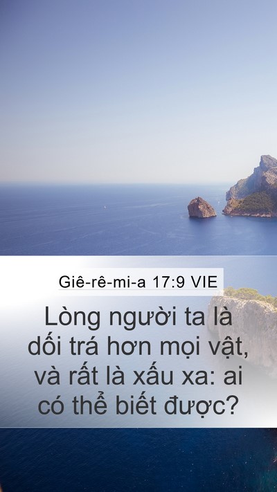 Giê-rê-mi-a 17:9 VIE Bible Verse Image