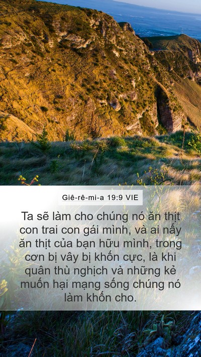 Giê-rê-mi-a 19:9 VIE Bible Verse Image