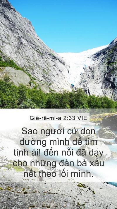 Giê-rê-mi-a 2:33 VIE Bible Verse Image