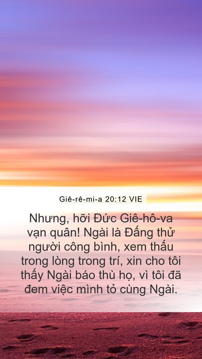 Giê-rê-mi-a 20:12 VIE Bible Verse Image
