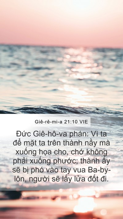 Giê-rê-mi-a 21:10 VIE Bible Verse Image