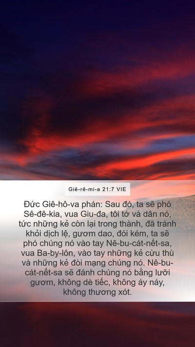 Giê-rê-mi-a 21:7 VIE Bible Verse Image