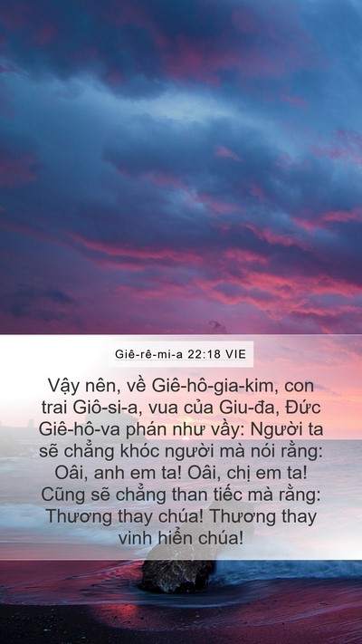 Giê-rê-mi-a 22:18 VIE Bible Verse Image