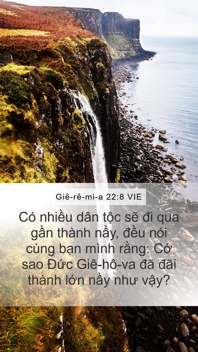 Giê-rê-mi-a 22:8 VIE Bible Verse Image