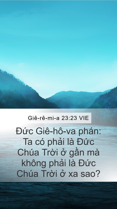 Giê-rê-mi-a 23:23 VIE Bible Verse Image