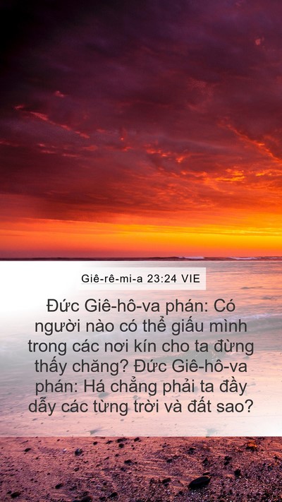 Giê-rê-mi-a 23:24 VIE Bible Verse Image