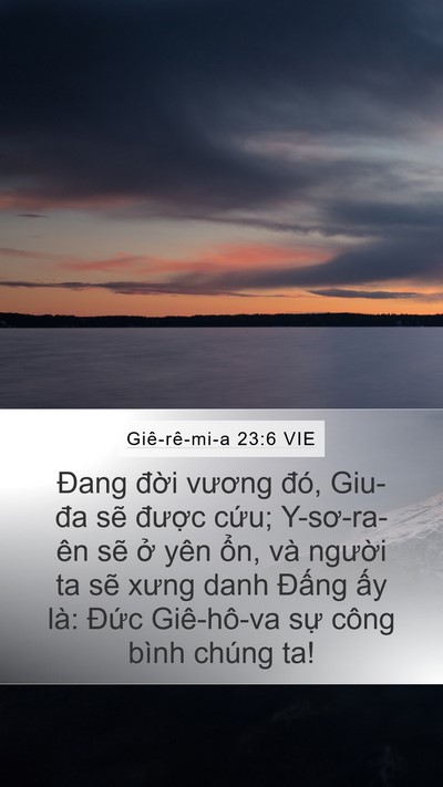 Giê-rê-mi-a 23:6 VIE Bible Verse Image