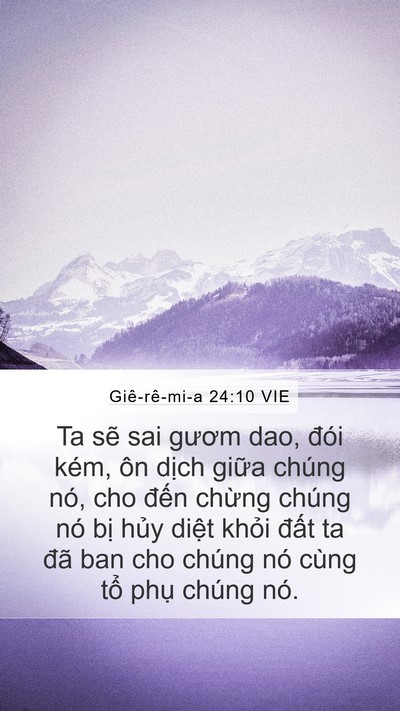 Giê-rê-mi-a 24:10 VIE Bible Verse Image