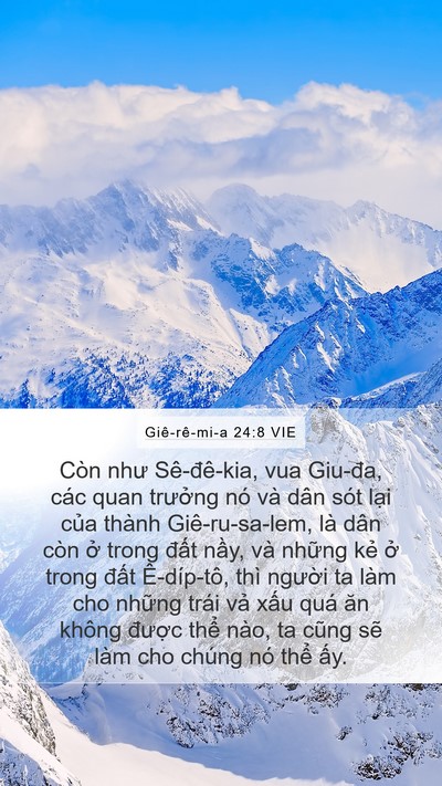 Giê-rê-mi-a 24:8 VIE Bible Verse Image