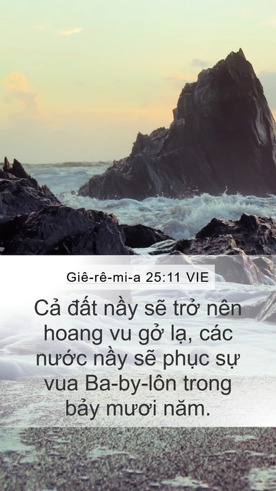 Giê-rê-mi-a 25:11 VIE Bible Verse Image