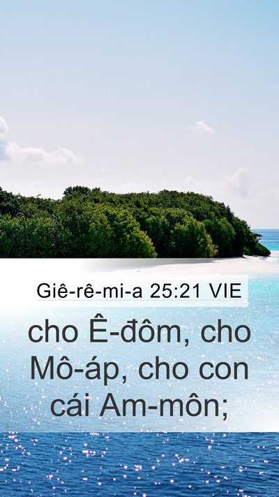 Giê-rê-mi-a 25:21 VIE Bible Verse Image