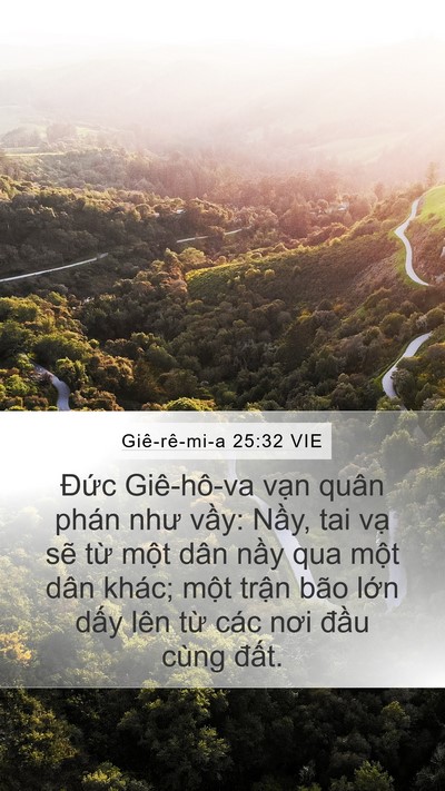 Giê-rê-mi-a 25:32 VIE Bible Verse Image