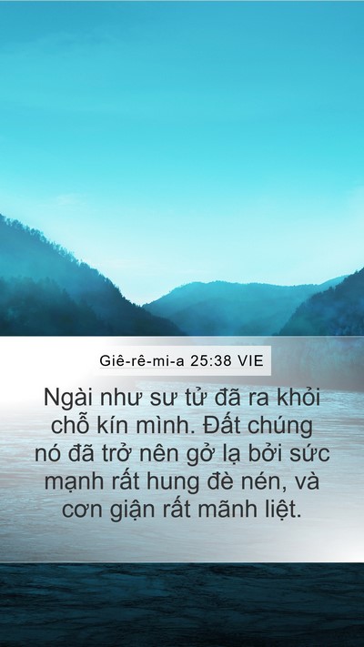Giê-rê-mi-a 25:38 VIE Bible Verse Image