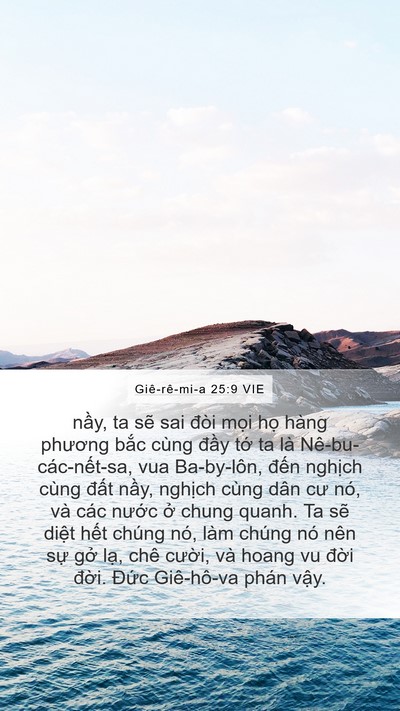 Giê-rê-mi-a 25:9 VIE Bible Verse Image