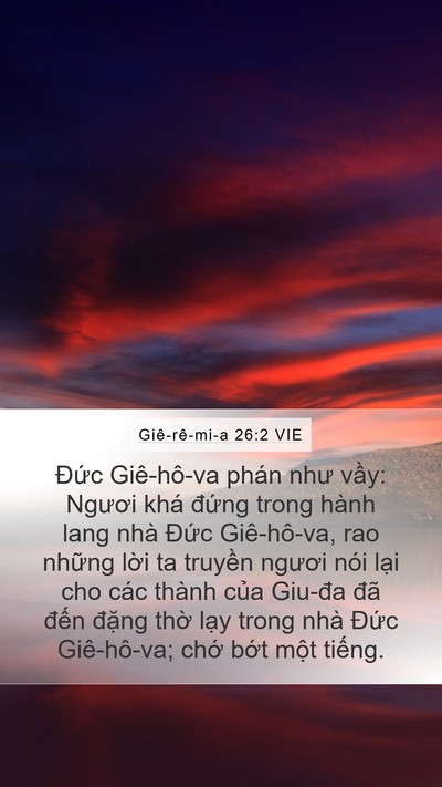 Giê-rê-mi-a 26:2 VIE Bible Verse Image