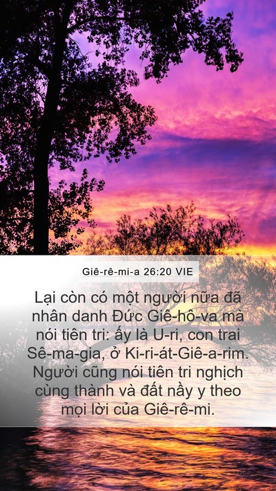 Giê-rê-mi-a 26:20 VIE Bible Verse Image