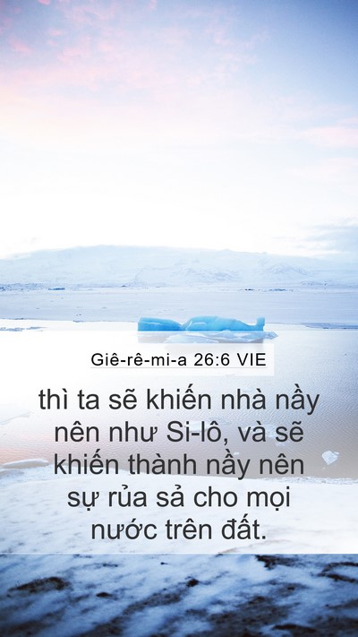 Giê-rê-mi-a 26:6 VIE Bible Verse Image