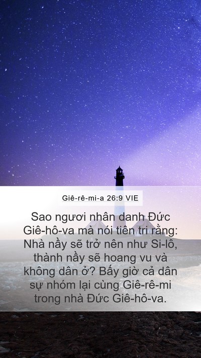 Giê-rê-mi-a 26:9 VIE Bible Verse Image