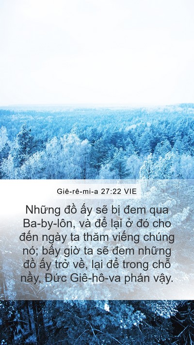 Giê-rê-mi-a 27:22 VIE Bible Verse Image