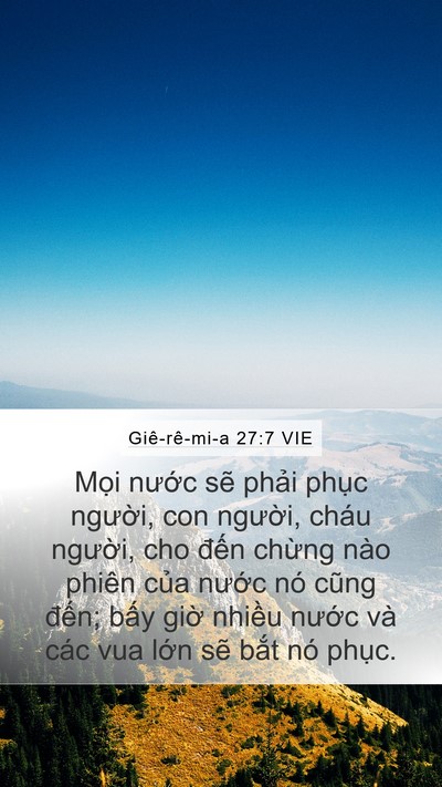 Giê-rê-mi-a 27:7 VIE Bible Verse Image