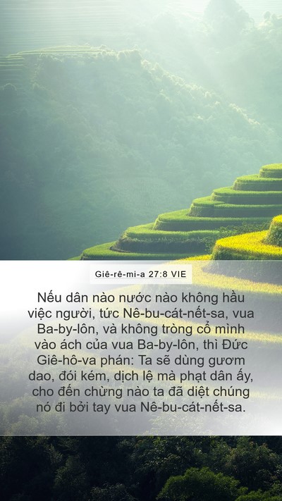 Giê-rê-mi-a 27:8 VIE Bible Verse Image