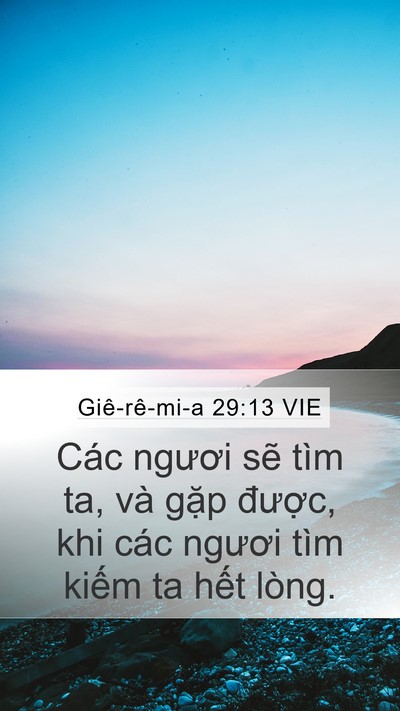 Giê-rê-mi-a 29:13 VIE Bible Verse Image