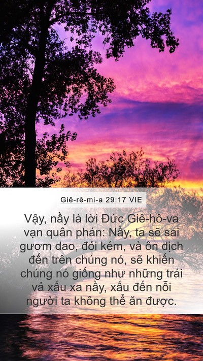 Giê-rê-mi-a 29:17 VIE Bible Verse Image