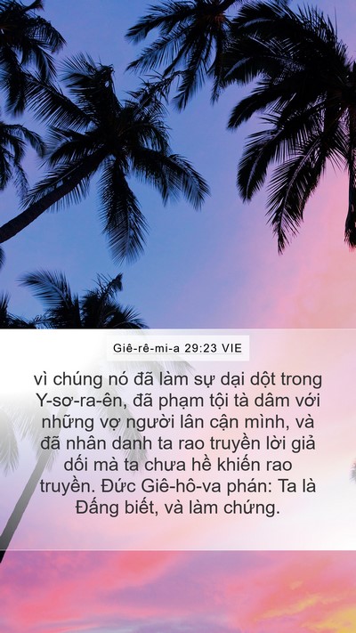 Giê-rê-mi-a 29:23 VIE Bible Verse Image