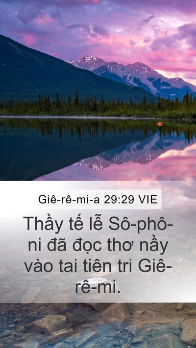 Giê-rê-mi-a 29:29 VIE Bible Verse Image