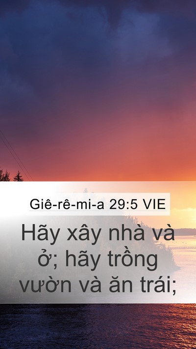 Giê-rê-mi-a 29:5 VIE Bible Verse Image