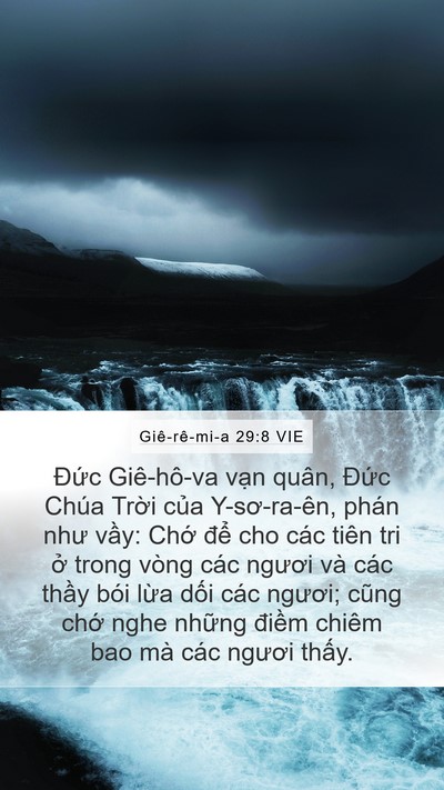 Giê-rê-mi-a 29:8 VIE Bible Verse Image
