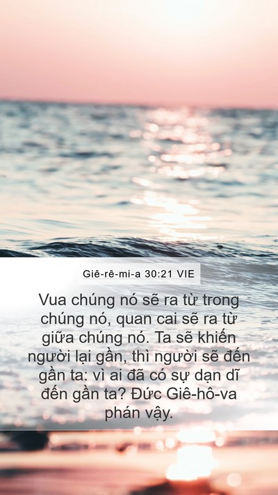 Giê-rê-mi-a 30:21 VIE Bible Verse Image