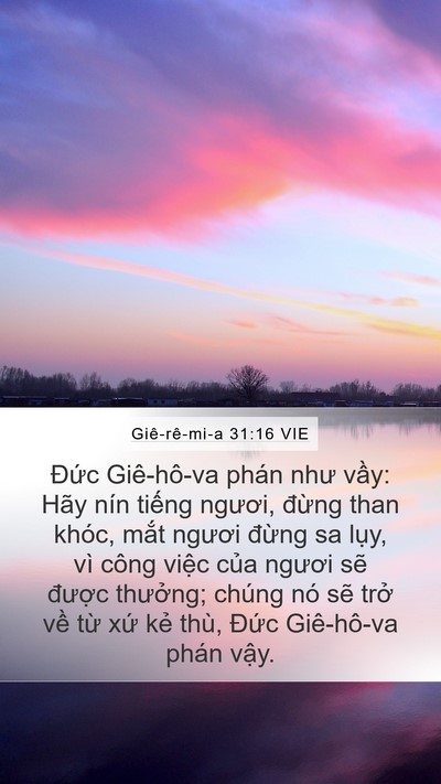 Giê-rê-mi-a 31:16 VIE Bible Verse Image