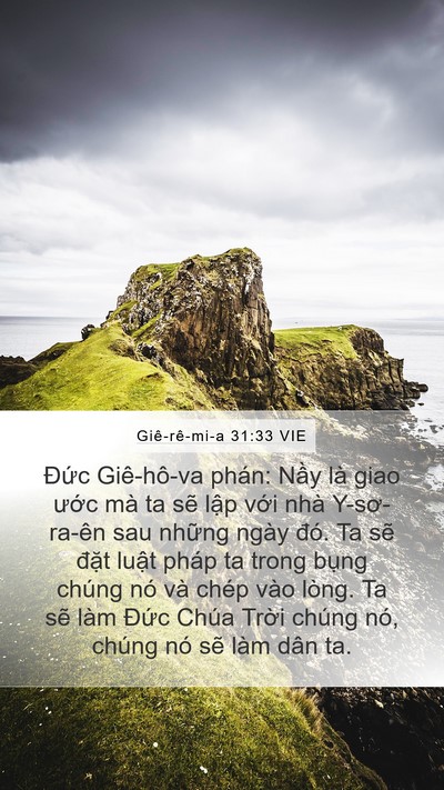 Giê-rê-mi-a 31:33 VIE Bible Verse Image