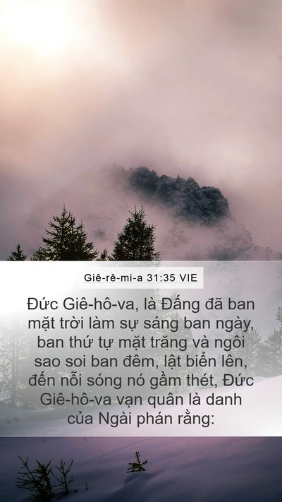 Giê-rê-mi-a 31:35 VIE Bible Verse Image