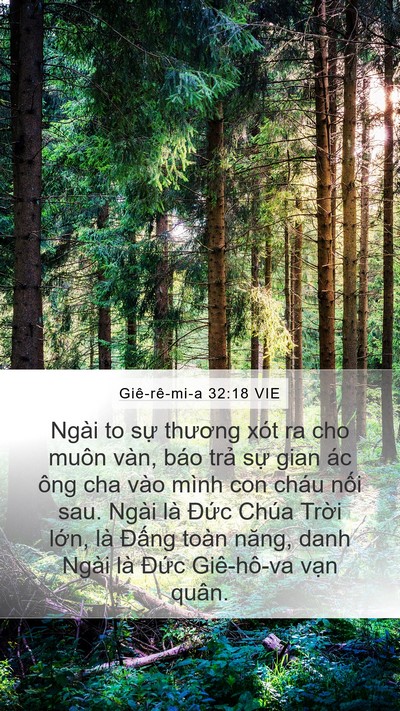 Giê-rê-mi-a 32:18 VIE Bible Verse Image