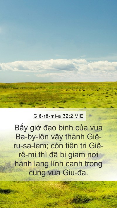 Giê-rê-mi-a 32:2 VIE Bible Verse Image