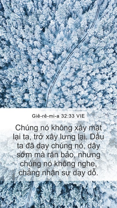 Giê-rê-mi-a 32:33 VIE Bible Verse Image