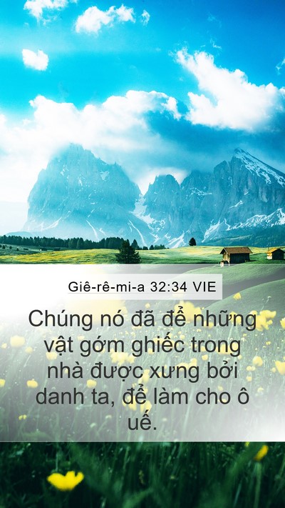 Giê-rê-mi-a 32:34 VIE Bible Verse Image