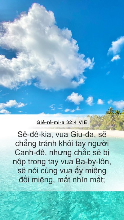 Giê-rê-mi-a 32:4 VIE Bible Verse Image