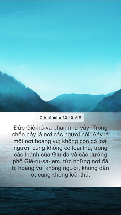 Giê-rê-mi-a 33:10 VIE Bible Verse Image