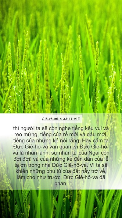 Giê-rê-mi-a 33:11 VIE Bible Verse Image