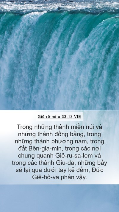 Giê-rê-mi-a 33:13 VIE Bible Verse Image