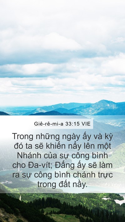 Giê-rê-mi-a 33:15 VIE Bible Verse Image
