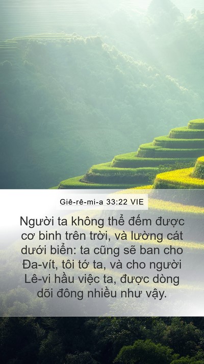 Giê-rê-mi-a 33:22 VIE Bible Verse Image
