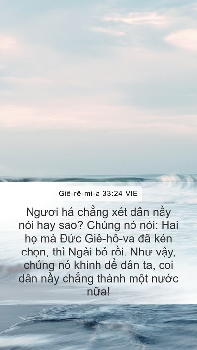 Giê-rê-mi-a 33:24 VIE Bible Verse Image